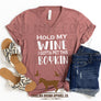 Sale Hold My Wine I Gotta Pet This Boykin V-Neck Tee