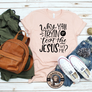 peach test the Jesus in me t-shirt