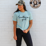 Southern Girl Country Girl dusty blue t-shirt