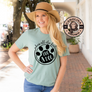 dusty blue Hug a Dog Shirt