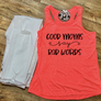 good moms say bad words coral tank top