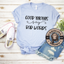 blue good moms say bad words t-shirt