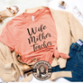 Wife Mother Teacher sunset t-shirt