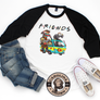 Halloween friends baseball t-shirt