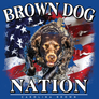 brown dog nation navy blue t-shirt