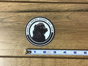 Carolina Brown Duck Dog  Boykin Spaniel Logo Sticker
