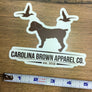 Carolina Brown Duck Dog Logo Sticker