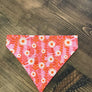 Pink Flowered Dog Bandana