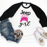 Jeep Girl Unisex T-Shirt, Raglan & Sweat Shirt.