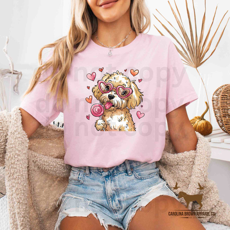 Golden Doodle Dog Be My Valentine Shirts