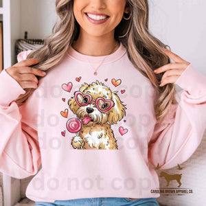 Golden Doodle Dog Be My Valentine Shirts