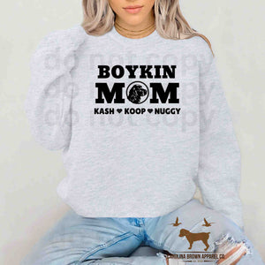 Boykin Mom Personalized Shirts