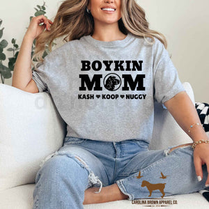 Boykin Mom Personalized Shirts