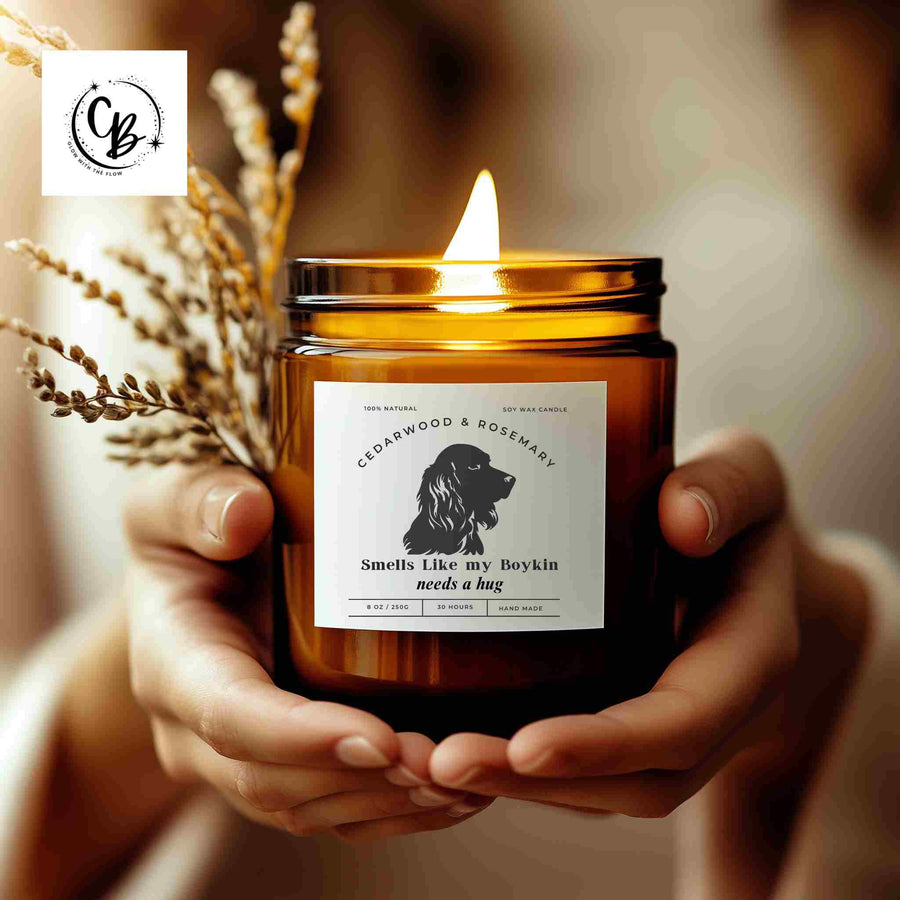 Smells Like My Boykin Needs a Hug  Cedarwood & Rosemary Candle