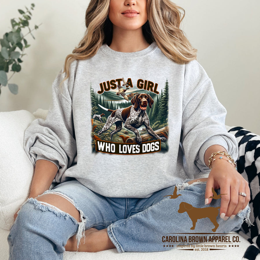 Just A Girl Who Loves Dogs GSP Shirts