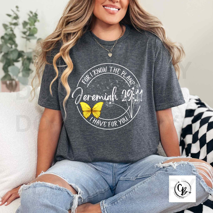 For I Know the Plans Jeremiah 29:11 Shirts