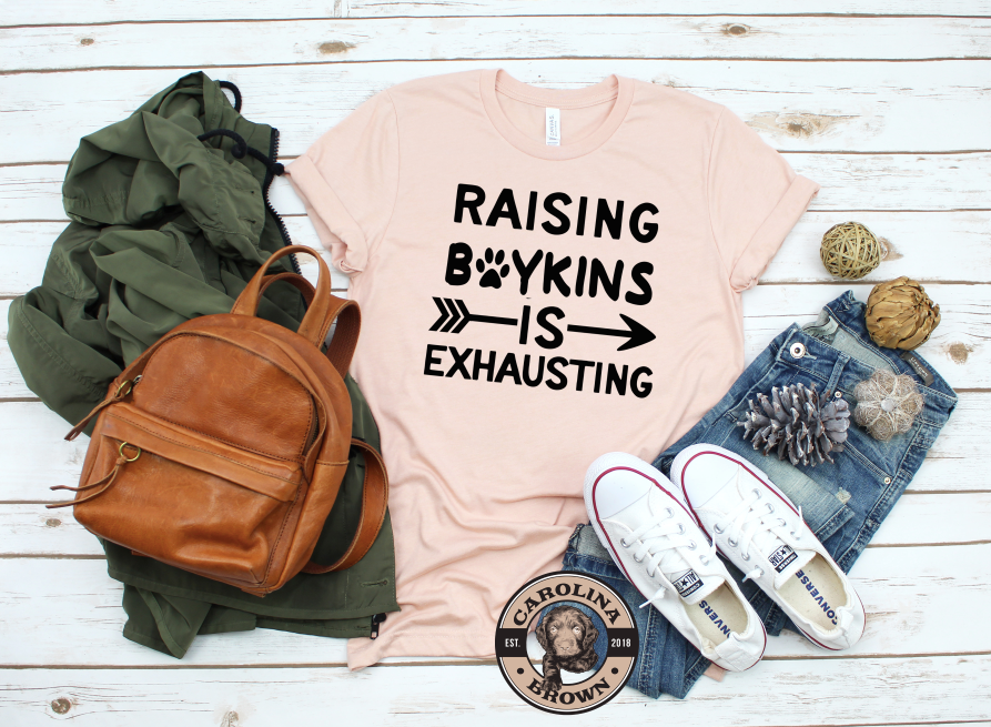 Raising Boykins is exhausting Unisex T-Shirt . 