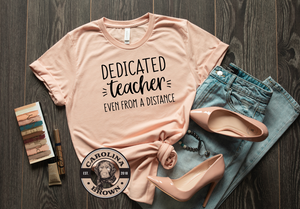 peach teacher t-shirt