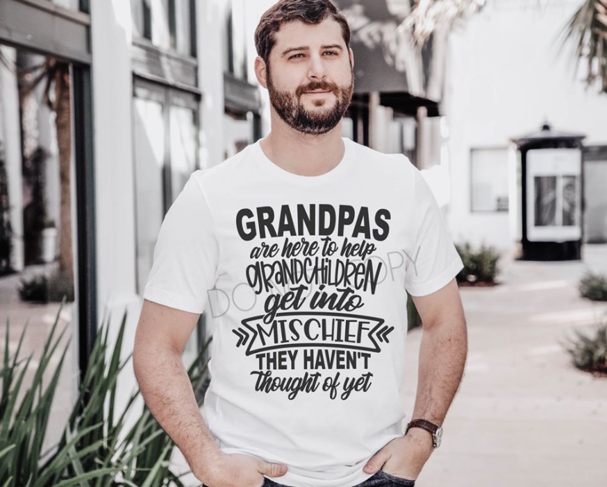 Grandpas are here to help t-shirt