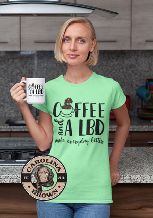 Coffee and a LBD Boykin Spaniel T-Shirt