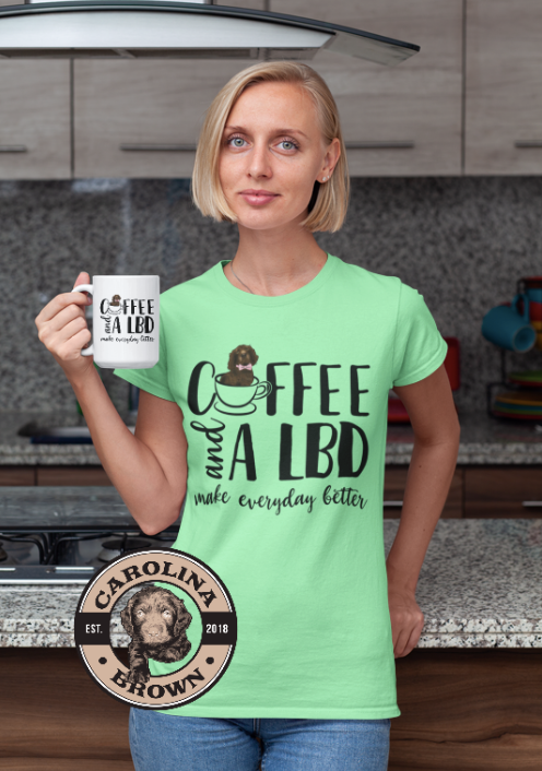 Coffee and a LBD Boykin Spaniel T-Shirt