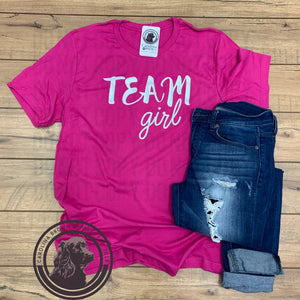 Team Girl Baby Gender Reveal T-Shirt