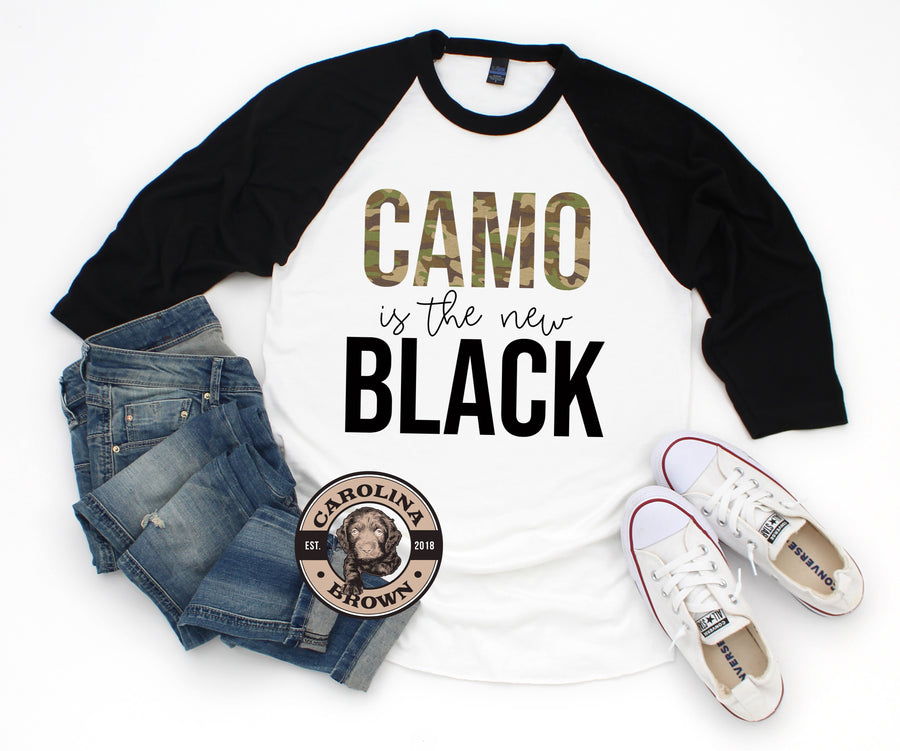 camo is the new black t-shirt