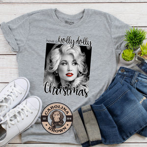 Holly Dolly Christmas T-Shirt