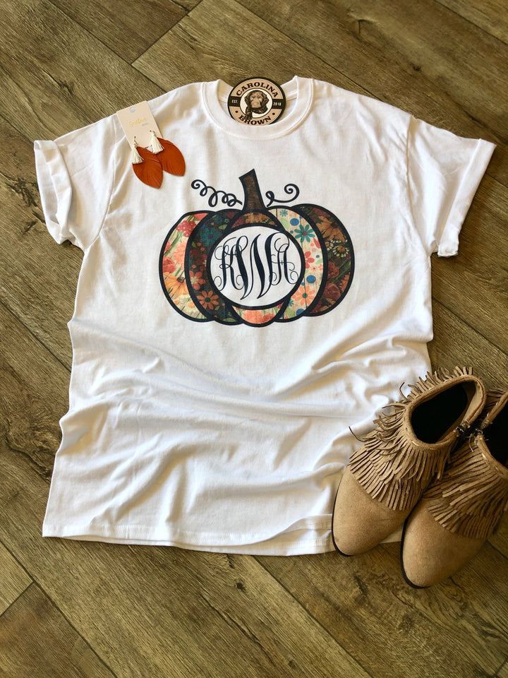 Pumpkin Monogram T-Shirt