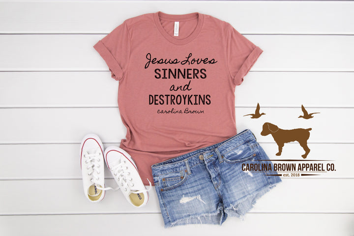 Jesus Love Destroykins Boykin Spaniel T-Shirt