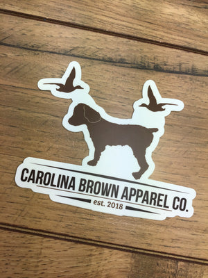 Carolina Brown Duck Dog Logo Sticker