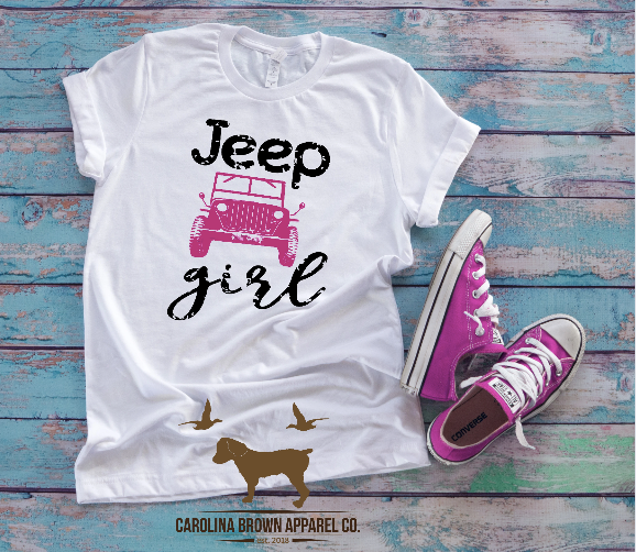 Jeep Girl Unisex T-Shirt, Raglan & Sweat Shirt.
