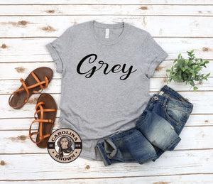grey tshirt Drinks Well with Others
