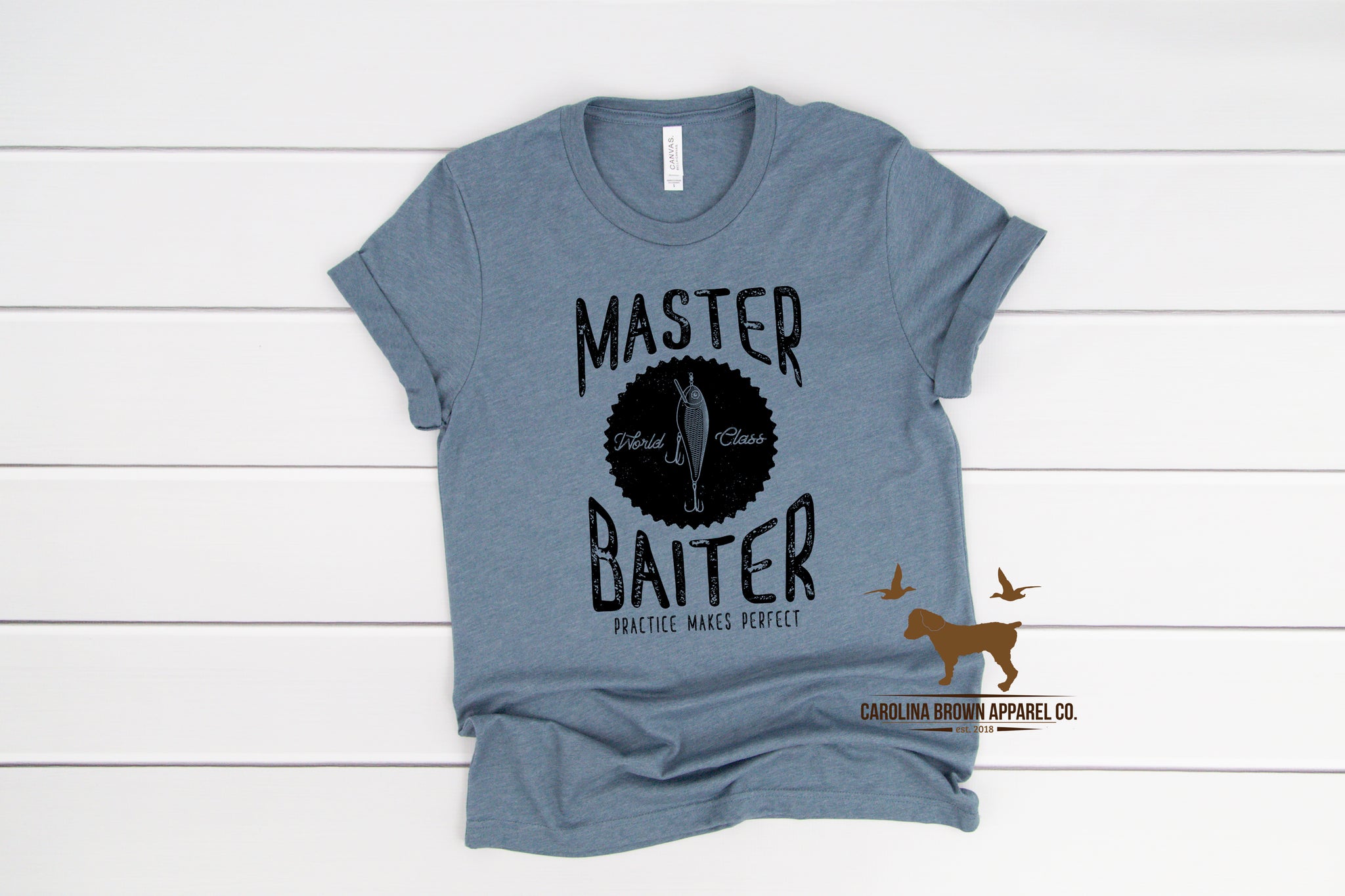 Master Baiter Fishing T-Shirt – Carolina Brown Apparel