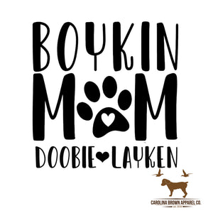 Boykin Mom Personalized Sticker