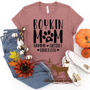 Personalized Boykin Mom T-Shirt
