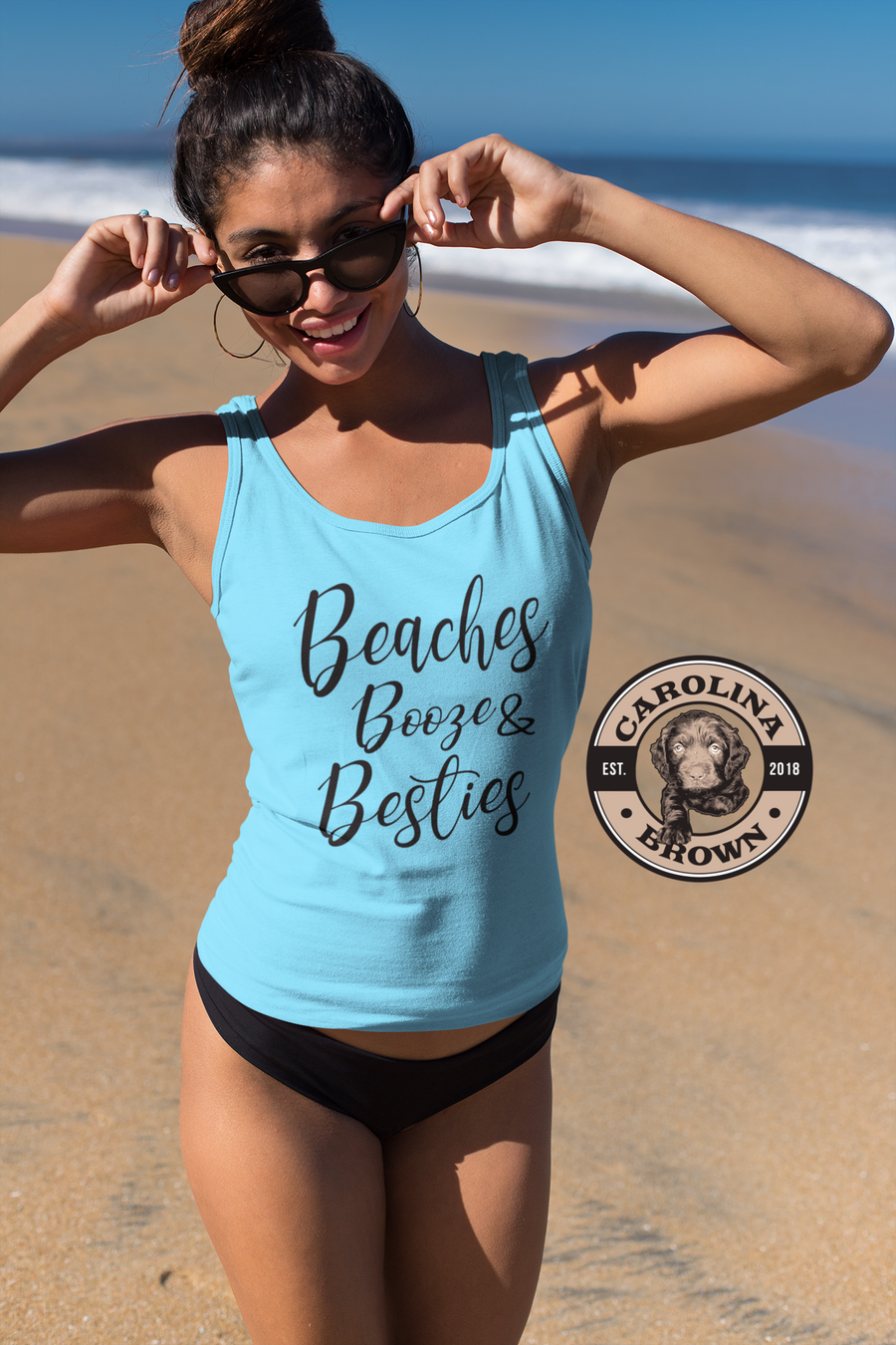 Beaches Booze Bestie Tank