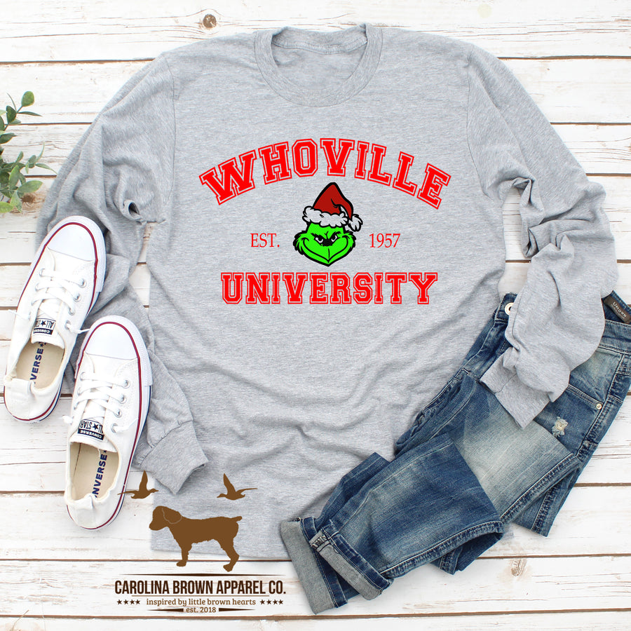 Whoville University Christmas T-Shirt